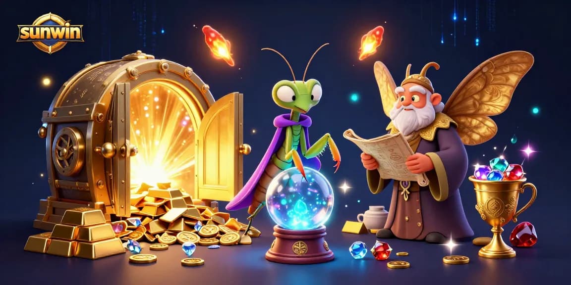 Experience thrilling wins with sunwin in this captivating casino scene filled with treasures.