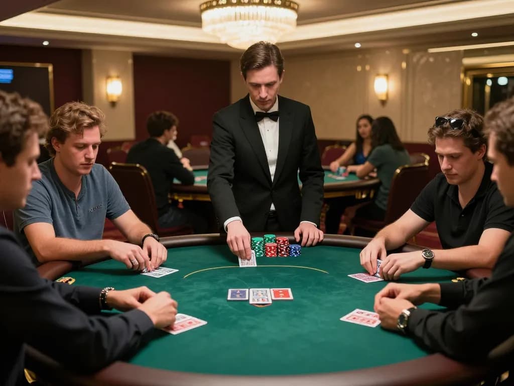 High-stakes poker action capturing strategic gameplay seamlessly integrated with the 98winlive experience