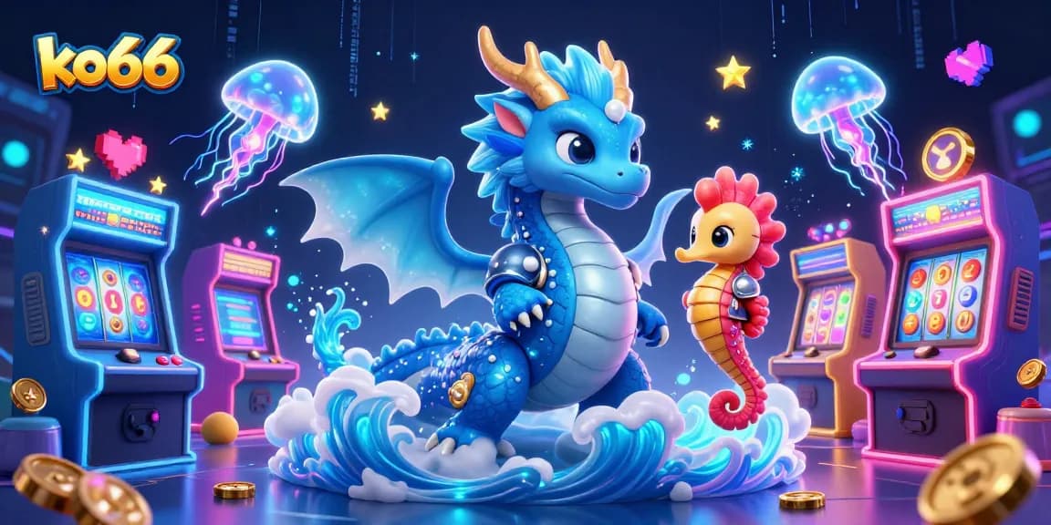 Engage in thrilling casino action with ko66 amidst vivid characters and dynamic gaming elements.