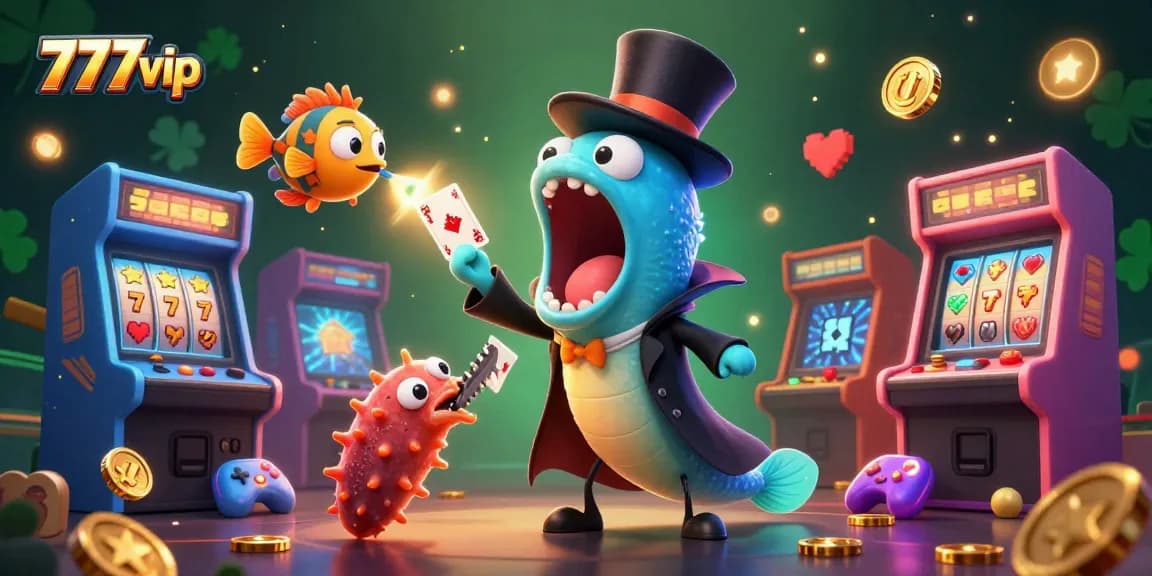 Play exciting games at 777vip with vibrant casino elements and captivating characters in action.