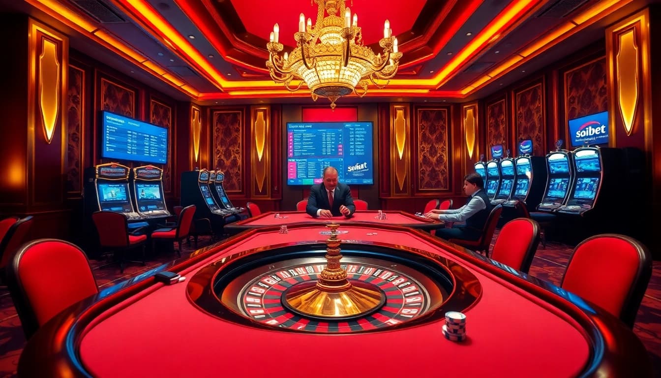 Experience thrilling gameplay at เว็บตรง soibet with luxurious casino tables and engaging players.