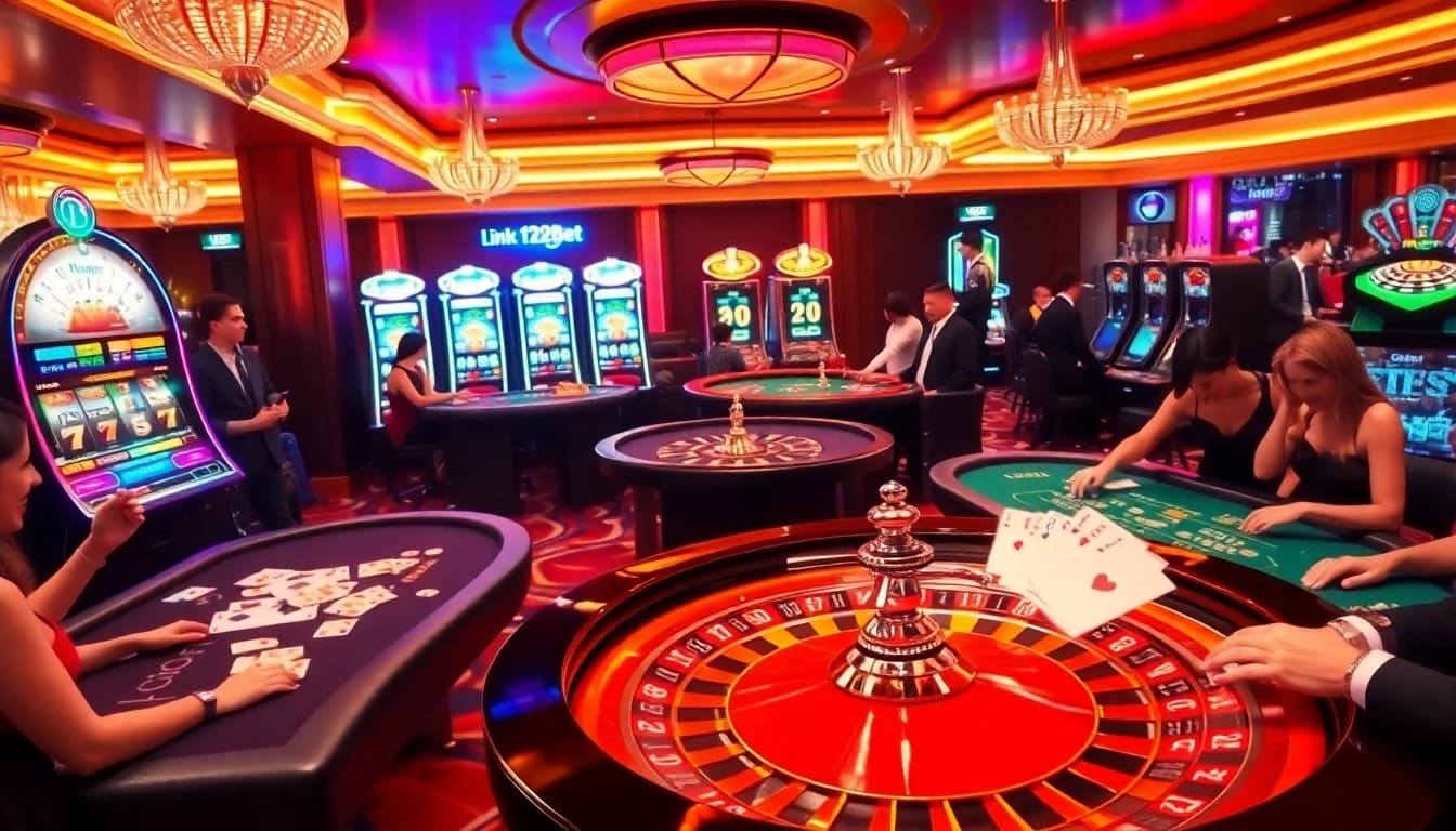 Experience thrilling betting options with link 12bet in a vibrant casino atmosphere.