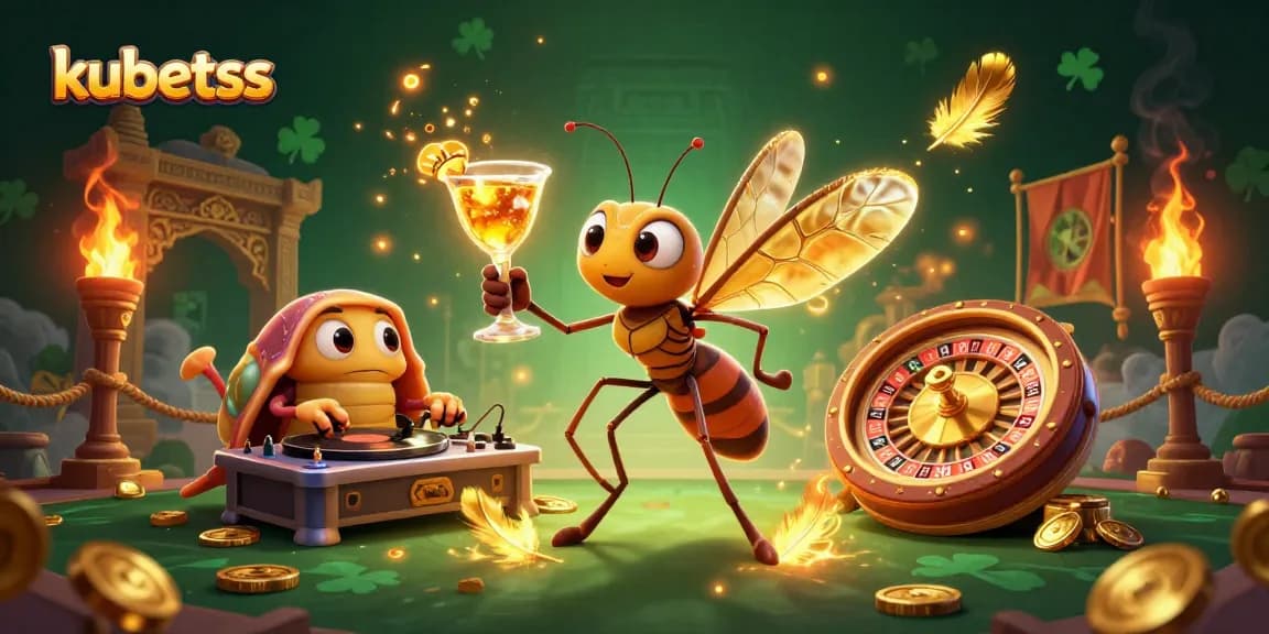 Play and win at kubetss with unique 3D animated characters and vibrant casino elements.