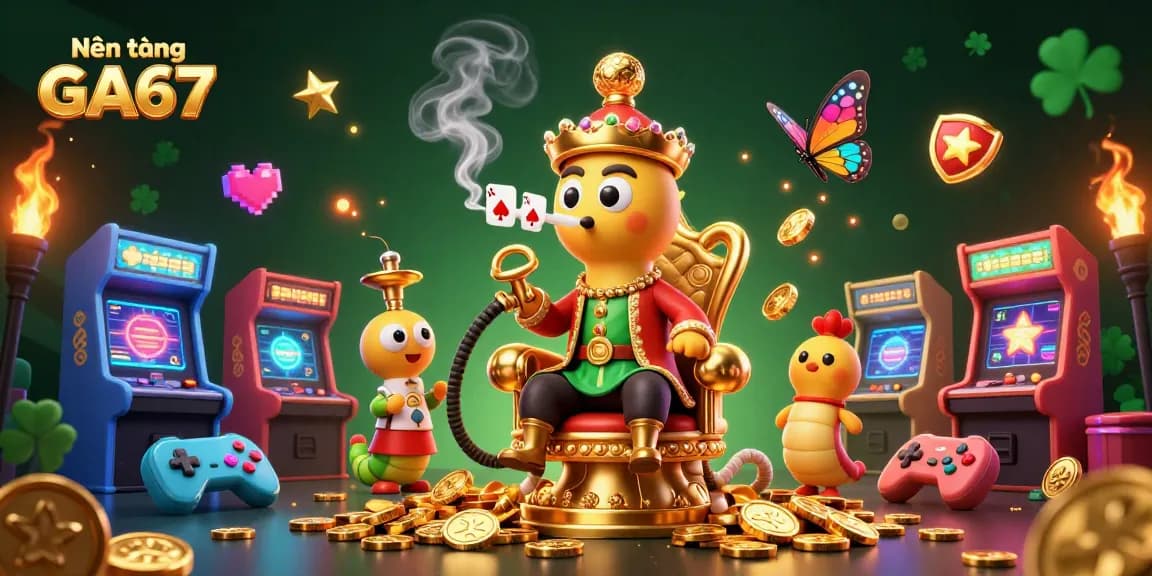 Experience the thrilling Nền tảng GA67 with this lively illustration showcasing engaging casino gaming action.