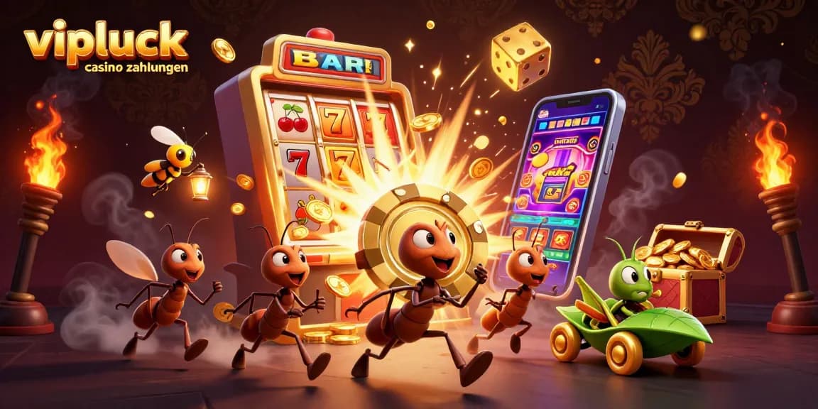 Erleben Sie vipluck casino zahlungen mit einem aufregenden Heist der Cartoon-Ameisen.