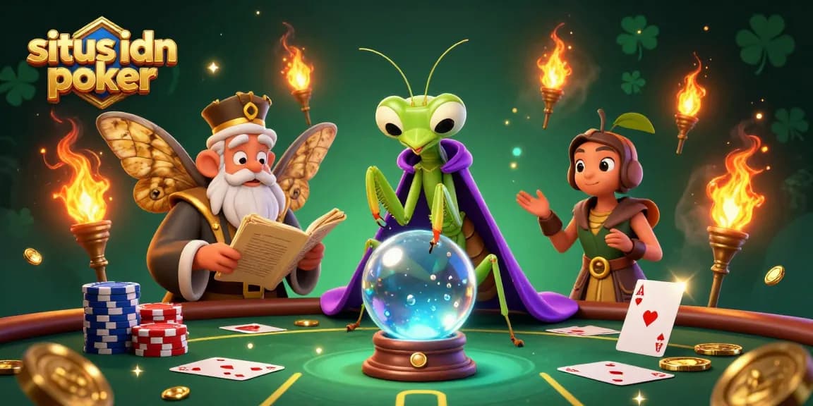 Menang di situs idn poker dengan suasana kasino yang mendebarkan, menampilkan elemen poker interaktif.