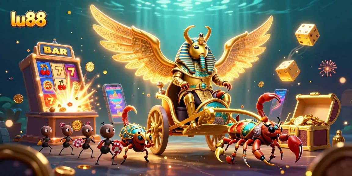 Join the excitement at lu88 with thrilling 3D casino scenes showcasing dynamic gaming actions.