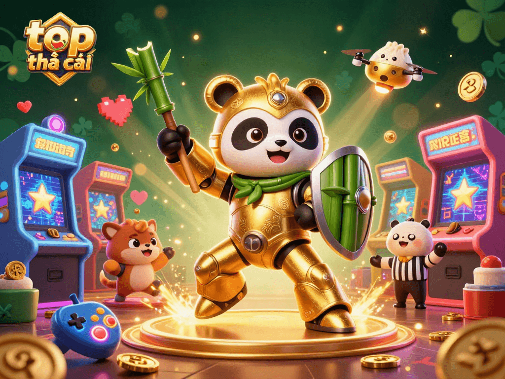 Spin to win with top nhà cái in a colorful 3D casino-themed digital scene filled with excitement.