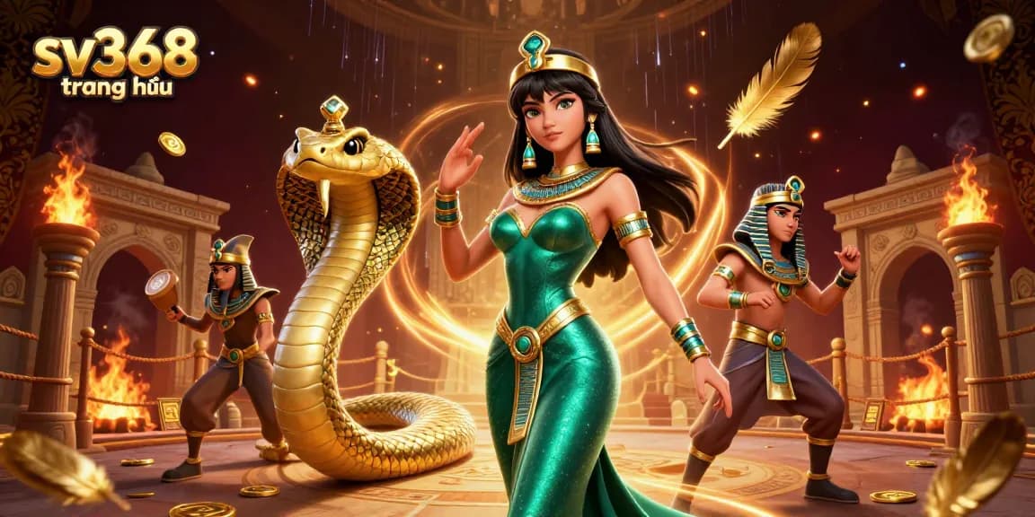 Experience thrilling action at sv368 trang chủ with vibrant visuals of a cobra and captivating characters.