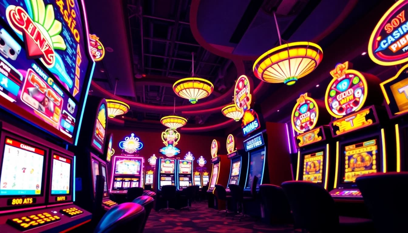 Experience exhilarating games and options at top Casinos ohne Lizenz in Deutschland with bright slots and vibrant atmosphere.