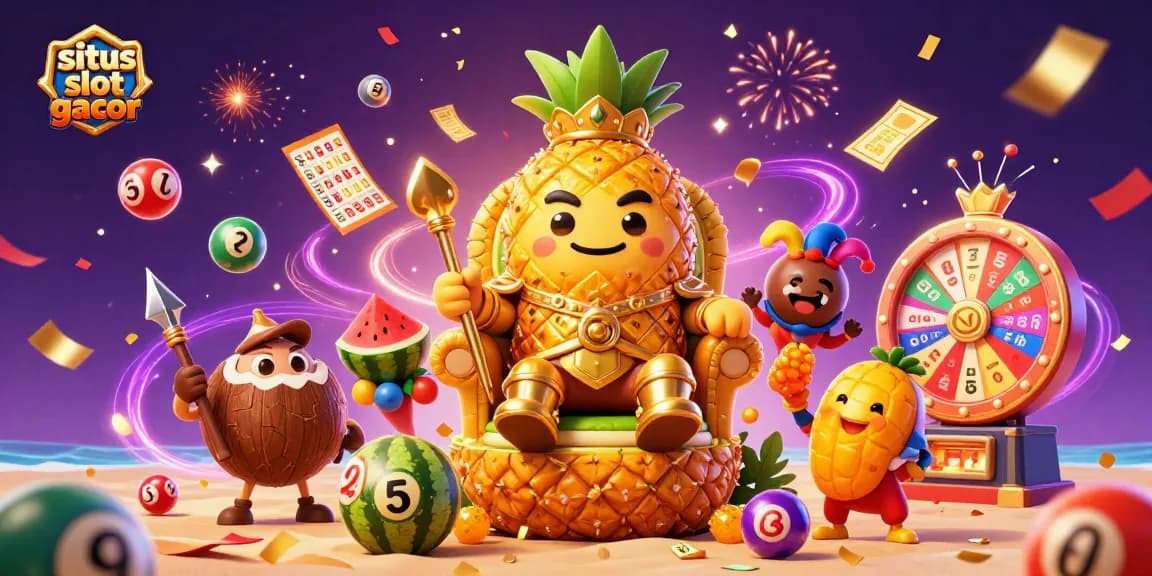 Experience fun and thrills at situs slot gacor with animated characters and colorful gaming elements.