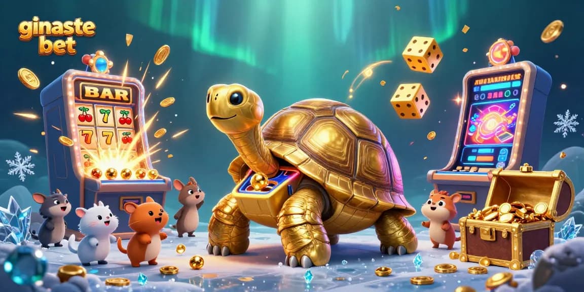 Experience excitement at ginaste bet with a vibrant casino illustration featuring dynamic gameplay elements.