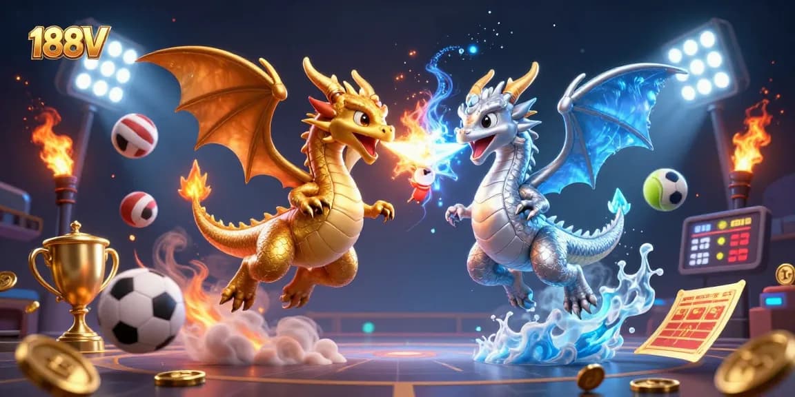 Experience thrilling adventures at 188V with dynamic gaming elements and animated dragons.