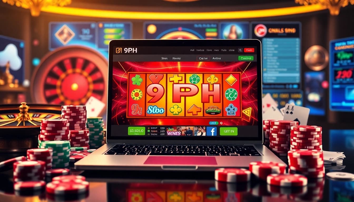 Experience gameplay at 9ph with engaging slot machines and casino games in a luxurious setting.