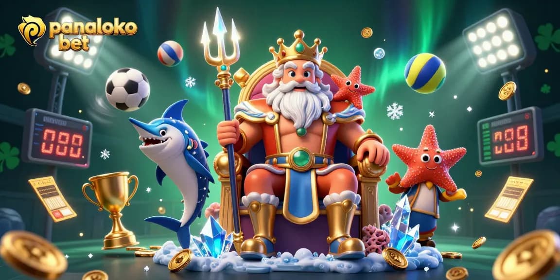 Experience the exciting panaloko bet with vibrant casino elements in a dynamic underwater scene.