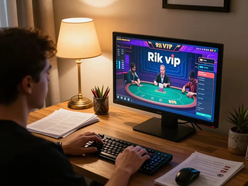 Engaging online poker gameplay on rik vip platform, highlighting user-friendly experience and strategic elements.