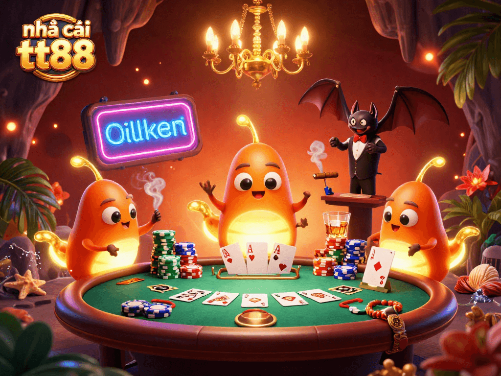 Experience the captivating action at nhà cái tt88 with glowworms illuminating the casino scene.