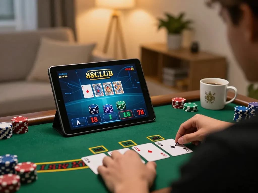 Experience strategic gameplay at 88CLUB online blackjack with engaging live dealer interaction.