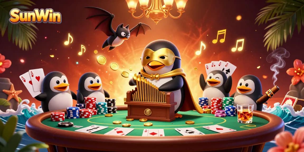 Win big with SunWin: engaging multicolor poker elements and golden coins highlight the excitement of gaming.