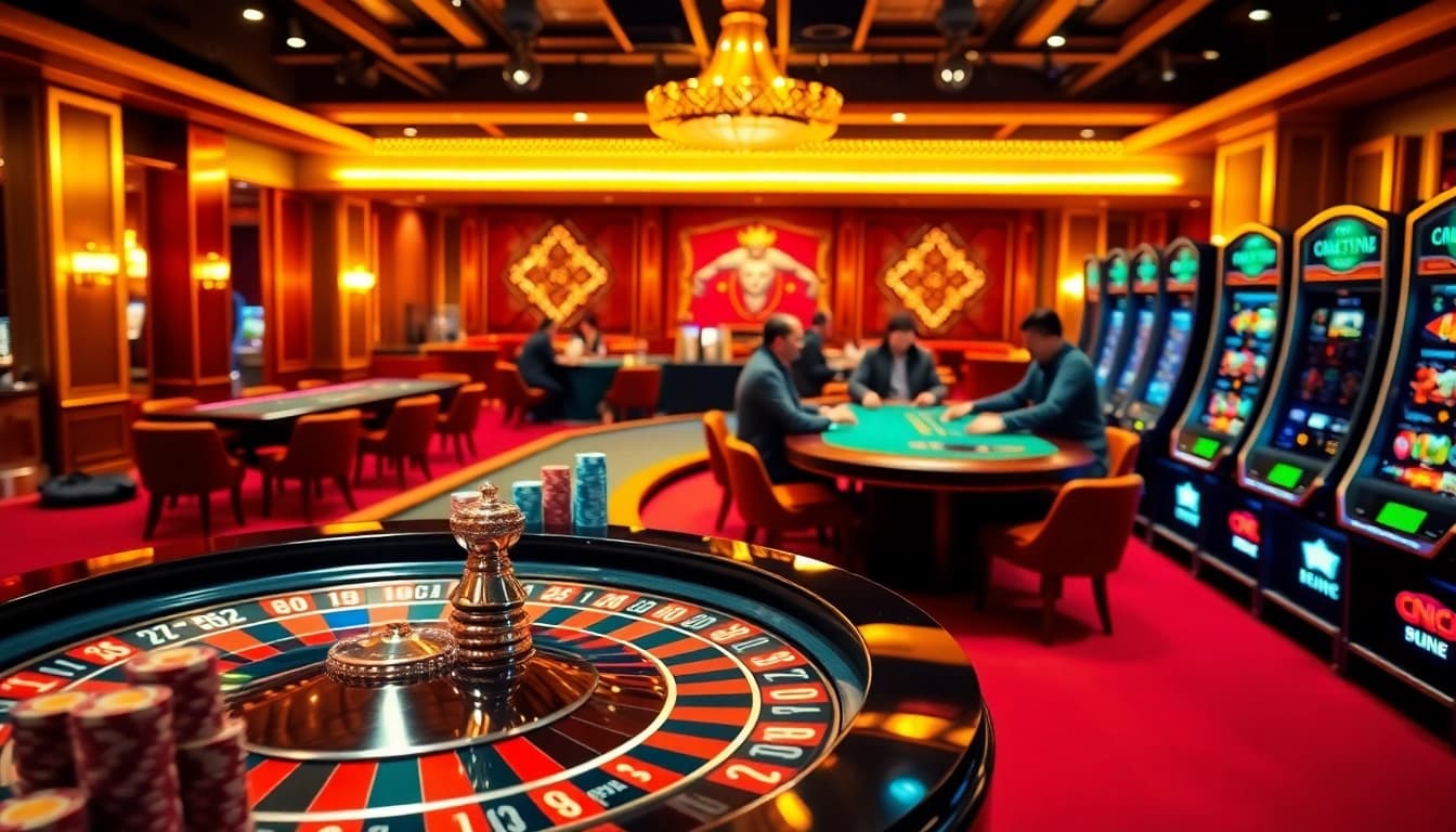 Experience high-stakes excitement at ok8386 casino with blackjack, poker chips, and roulette.