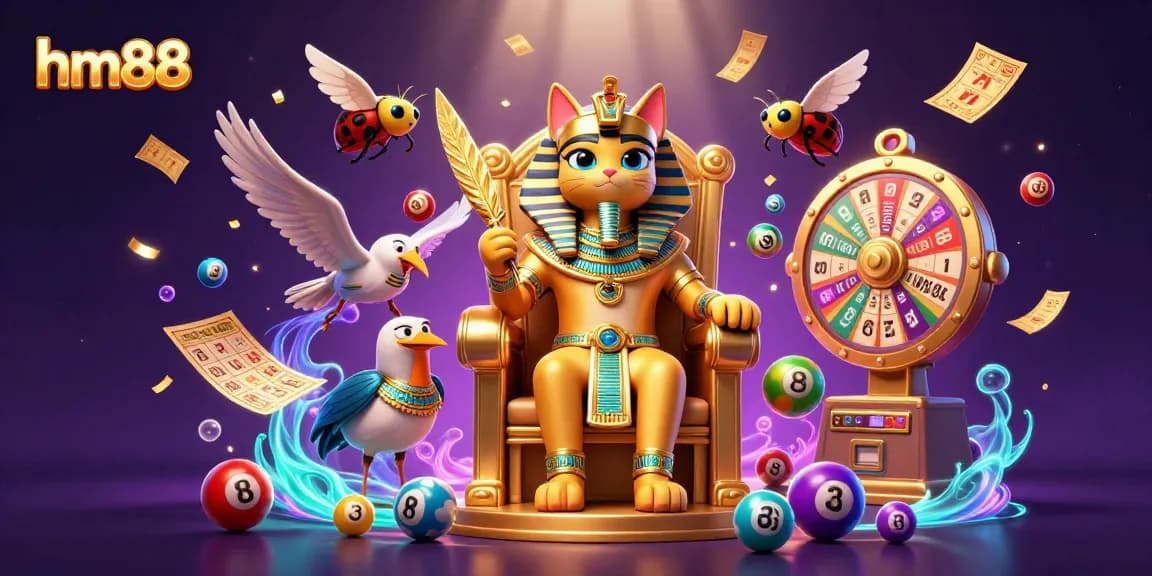 Experience excitement with hm88's vibrant lottery scene filled with dynamic elements and characters.