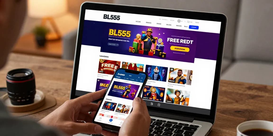 Engaging user experience with BL555 online gambling platform, showcasing vibrant games and promotions.