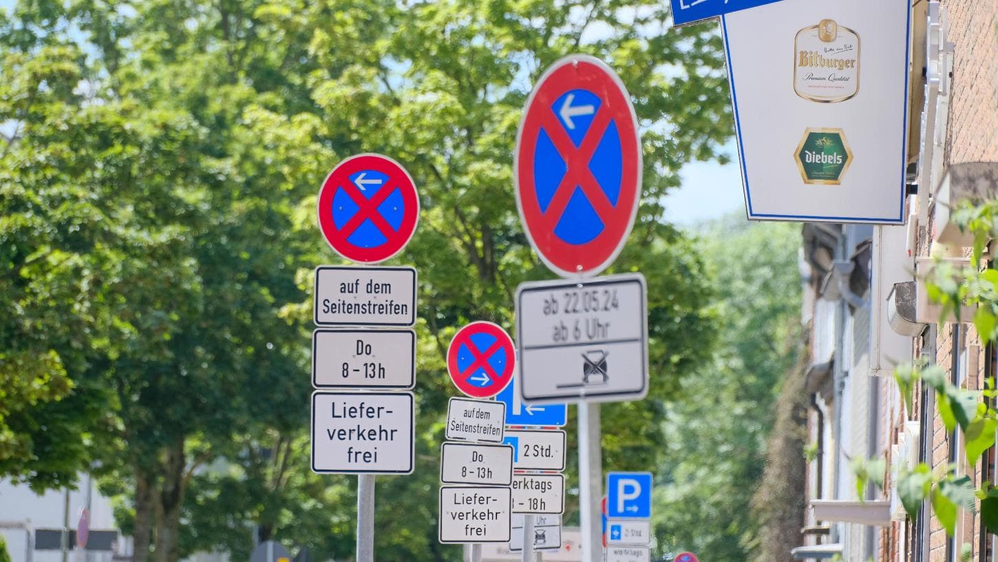 Parkplatz absperren für Umzug oder Baustelle – Halteverbot online bestellen