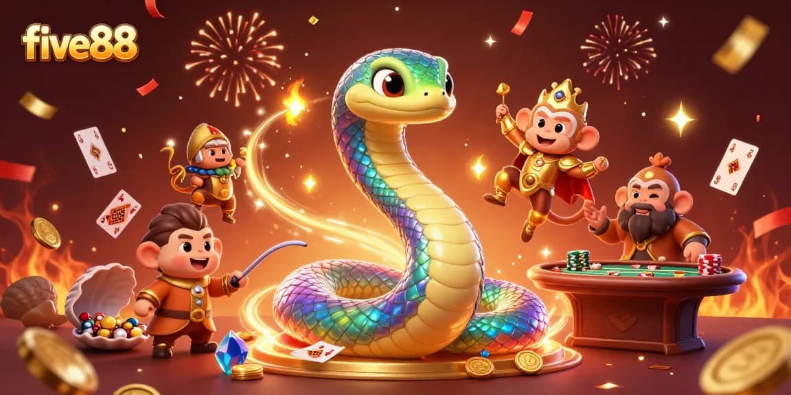 Experience thrilling moments at five88 with vibrant casino characters and dynamic gaming elements.