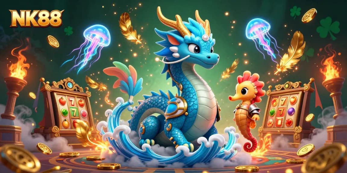 Experience thrilling gameplay with NK88's vibrant slots, featuring mesmerizing 3D elements.