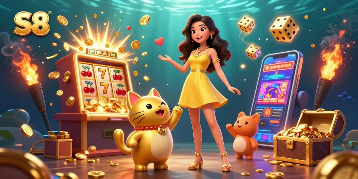 S8 offers exciting online casino experience with colorful slots and engaging gameplay elements.