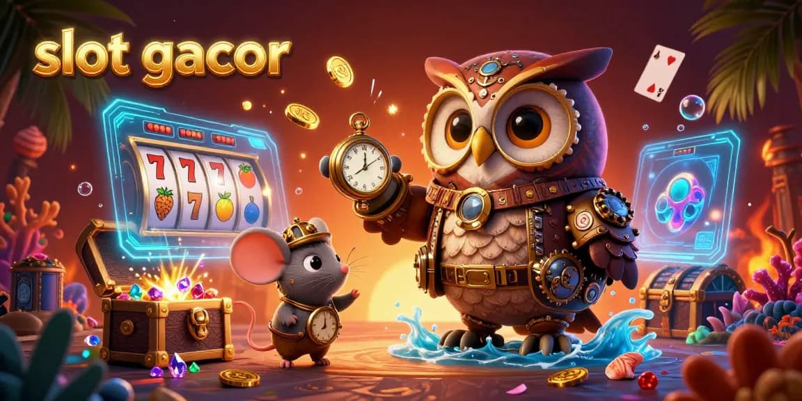 Engage in exciting gameplay with slot gacor featuring vibrant 3D characters and dynamic casino elements.