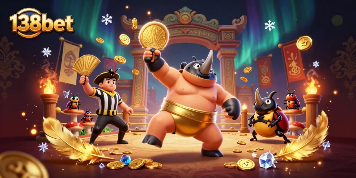 Experience thrilling gameplay at 138bet with a dynamic illustration of epic casino action featuring vibrant characters.