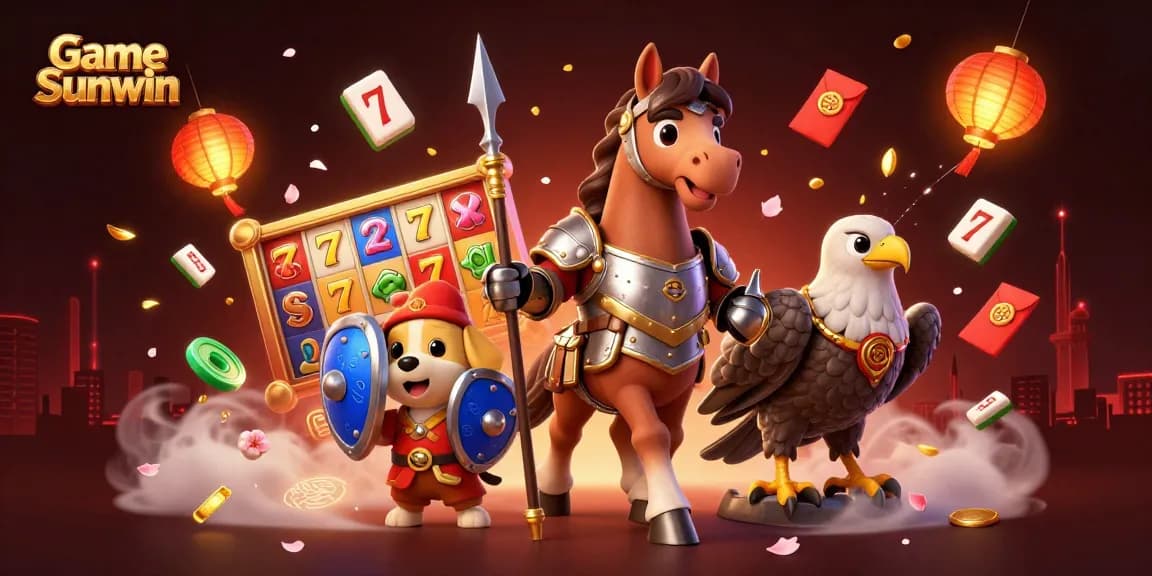Engage in Game Sunwin's thrilling slots with a captivating 3D illustration full of action.