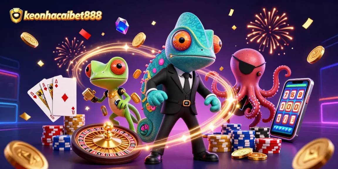 Experience the thrill of keonhacaibet888 with vibrant casino action and stunning 3D characters!