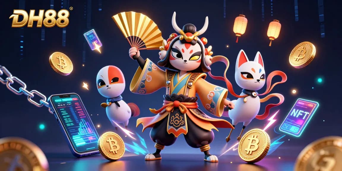 Experience the excitement of DH88 casino gaming with vibrant characters and dynamic gambling elements.