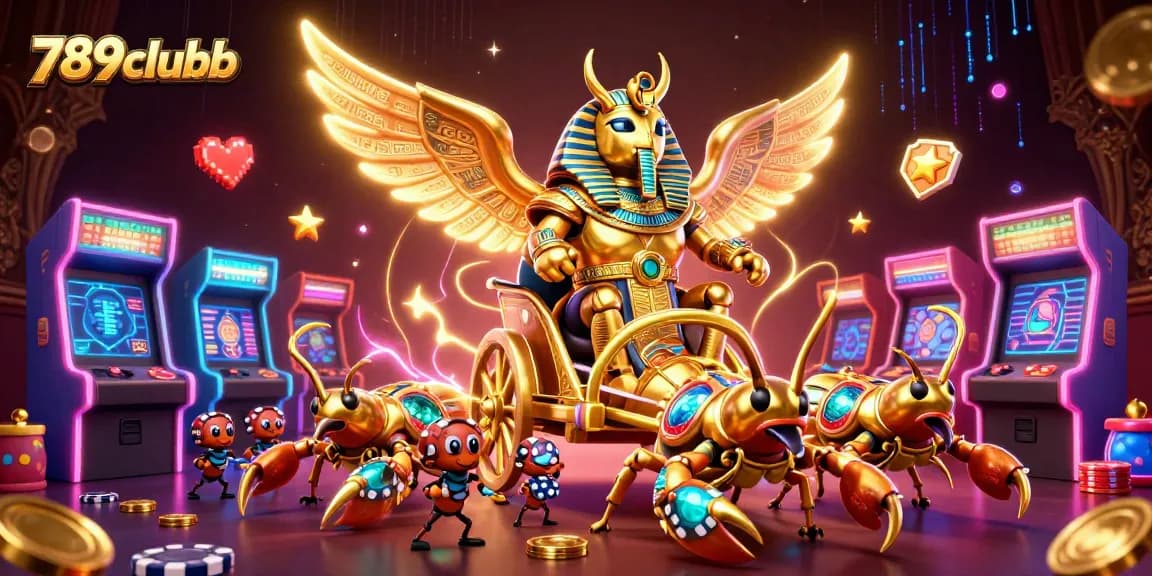 Experience thrilling wins with 789clubb's exclusive games featuring golden scorpions and poker chips.