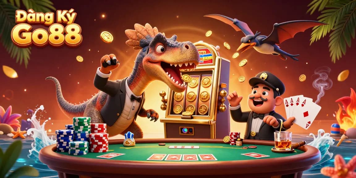 Experience the thrill of Đăng Ký Go88 as a pachycephalosaurus claims jackpot coins from the slot