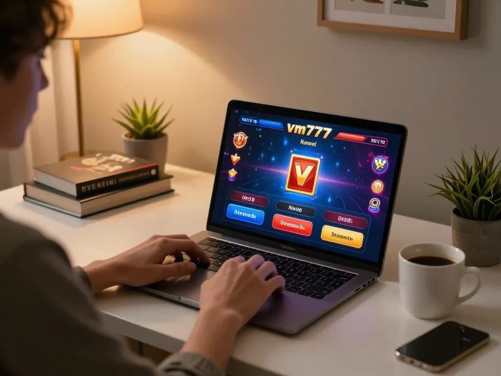 Rasakan petualangan kasino online di vm777 dengan permainan yang menarik di rumah, menampilkan suasana yang nyaman dan mengundang
