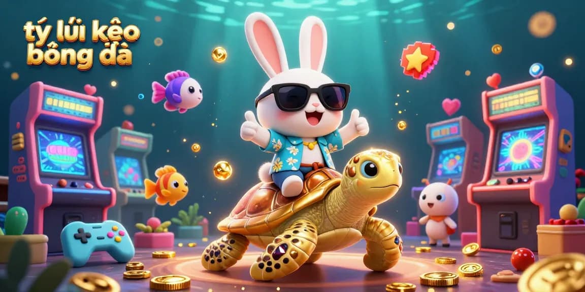 Bet on tỷ lệ kèo bóng đá with cartoon characters exploring a vibrant casino scene.