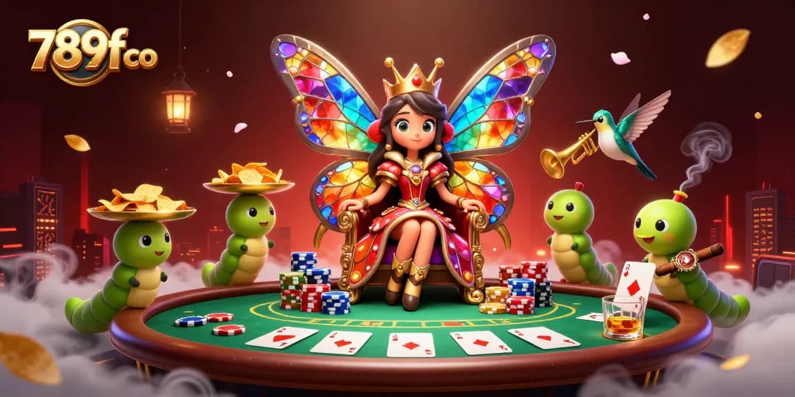 Engage with 789f co's vibrant casino scene featuring colorful games and animated characters.