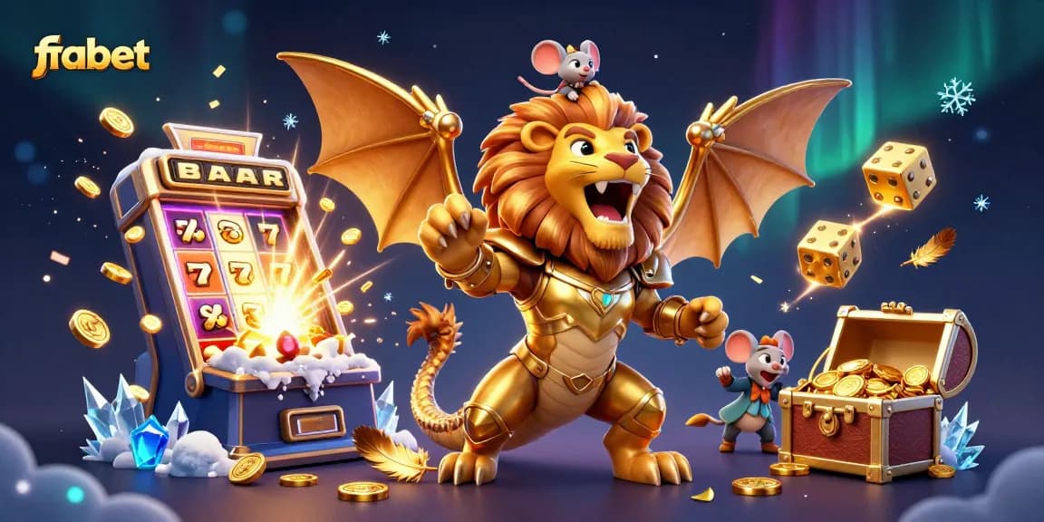 Engage with fabet's thrilling casino experience through vibrant jackpot illustrations featuring unique characters and dynamic elements.