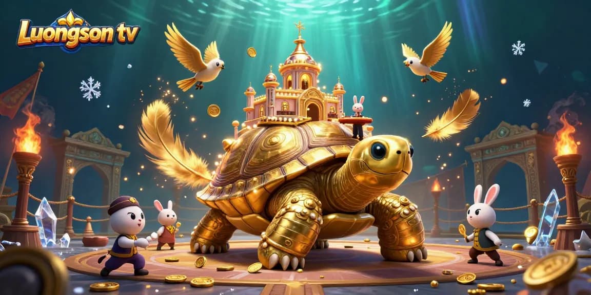 Engage in thrilling betting action with Luongson tv's exciting casino scene featuring colorful characters.