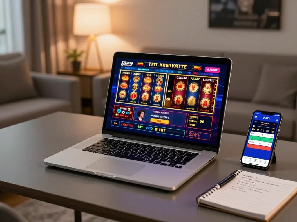 Engaging with ph22 online casino at home, showcasing virtual games and strategic gameplay.