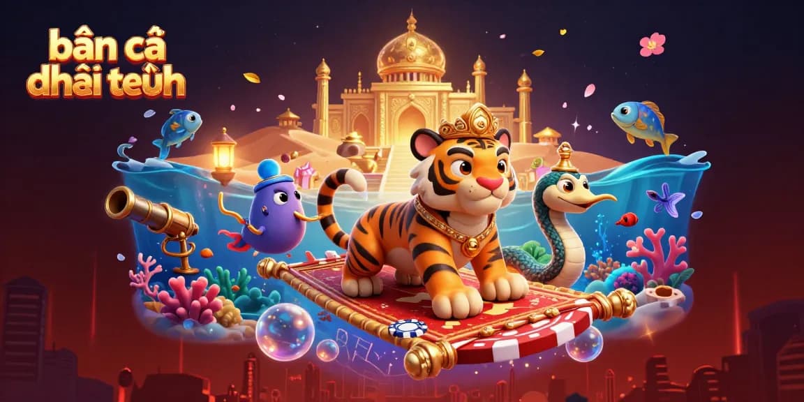 Experience thrilling bắn cá đổi thưởng gaming with colorful underwater scenes and dynamic fish shooting action.