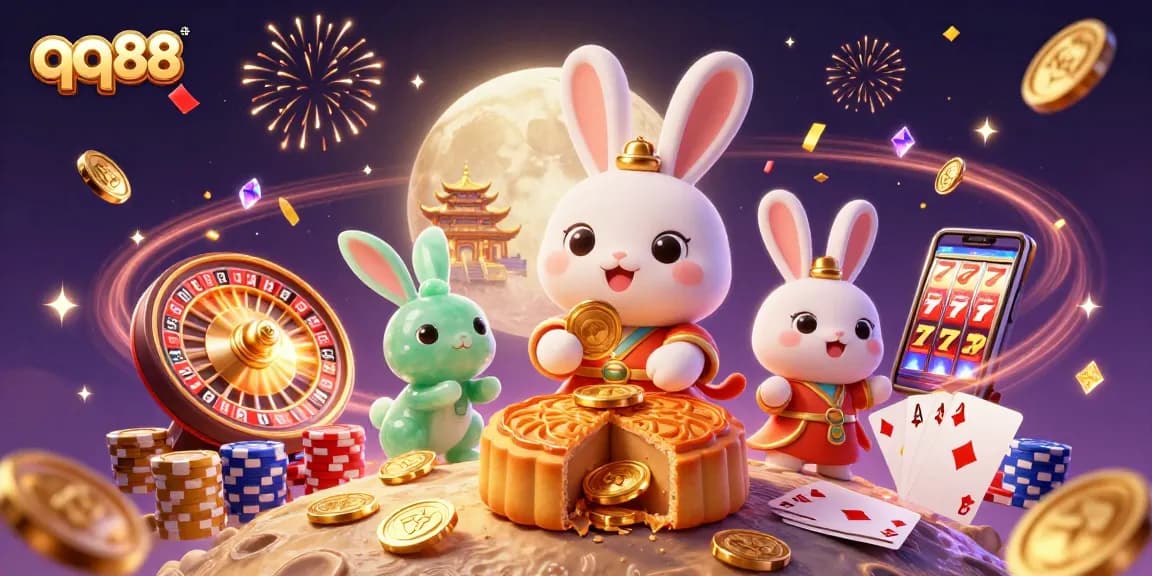 Experience the thrill of qq88 with festive casino elements and riches celebrating lunar traditions.