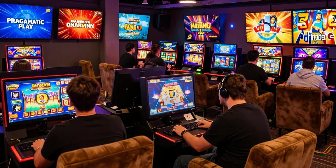 Immersive gaming atmosphere at wd138.com with players engaged in slot games