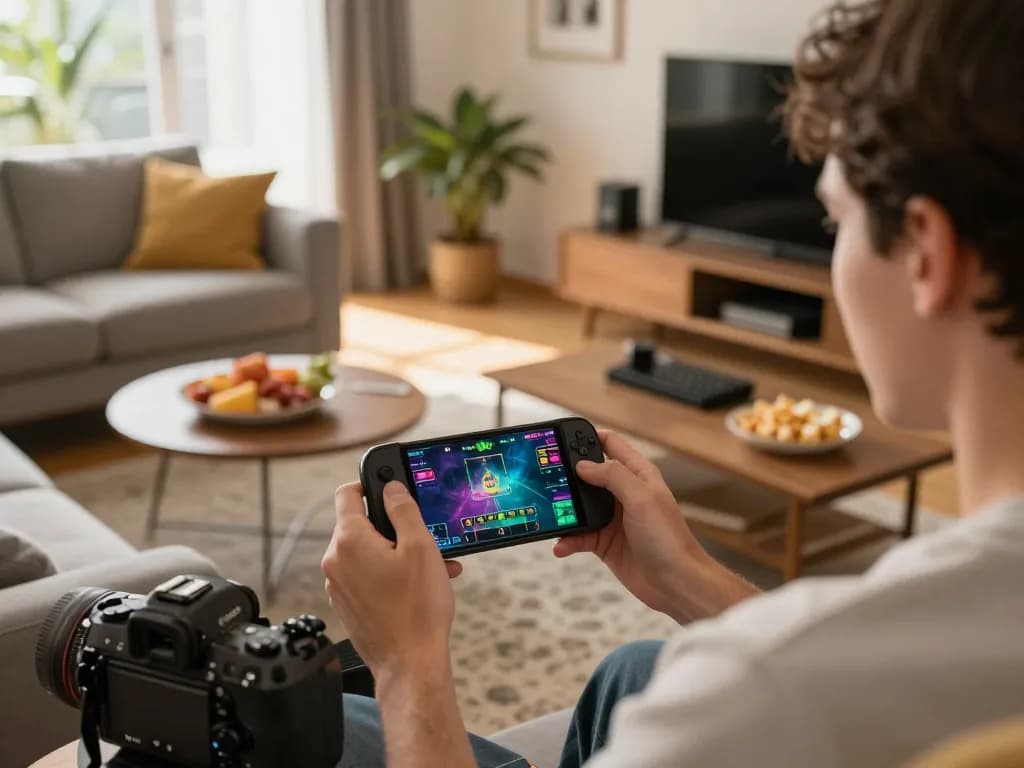Player enjoying online gaming with nhà cái sc88 in a cozy home setting, engaged with vibrant betting interface