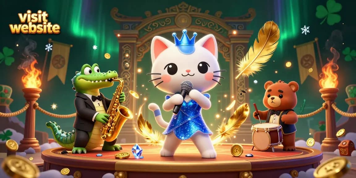 Besuchen Sie die Website und erleben Sie aufregende Casinospiele mit einem singenden Jazz-Kater auf der Bühne.