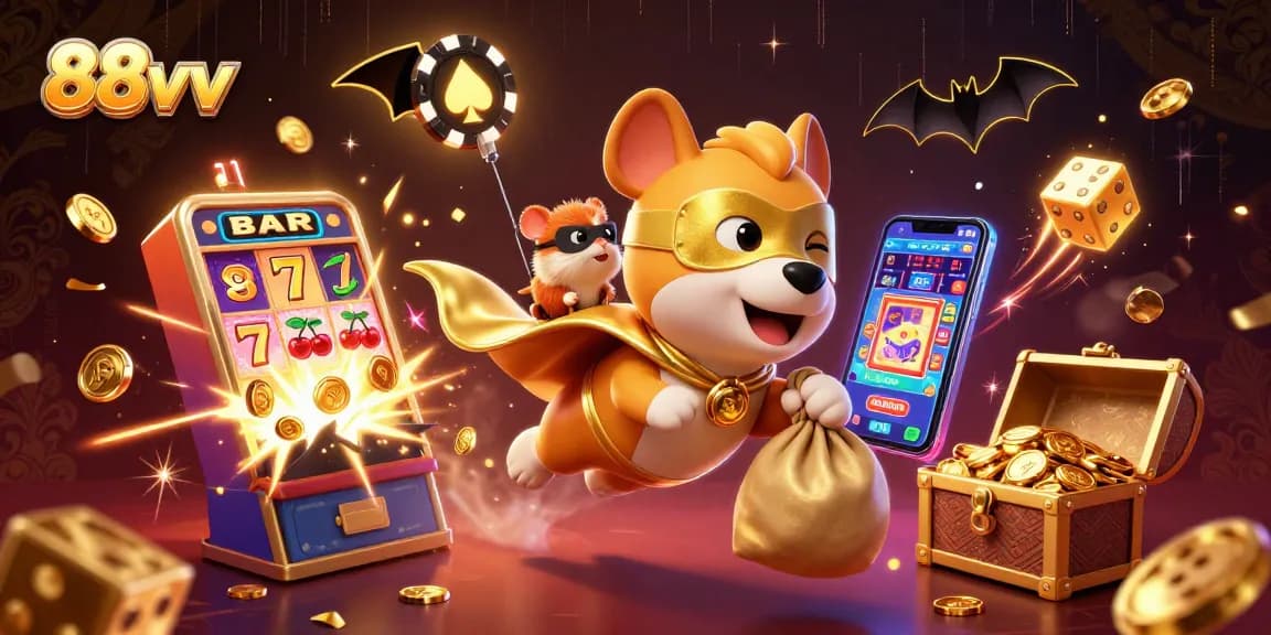 88vv casino heroes flying through the air, showcasing dynamic jackpot action and exciting gaming elements.