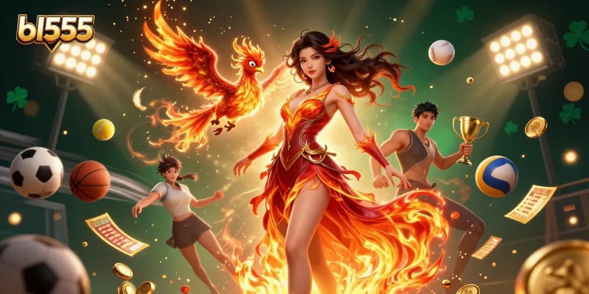 Win big with bl555 in this vibrant 3D casino illustration featuring dynamic gaming elements.